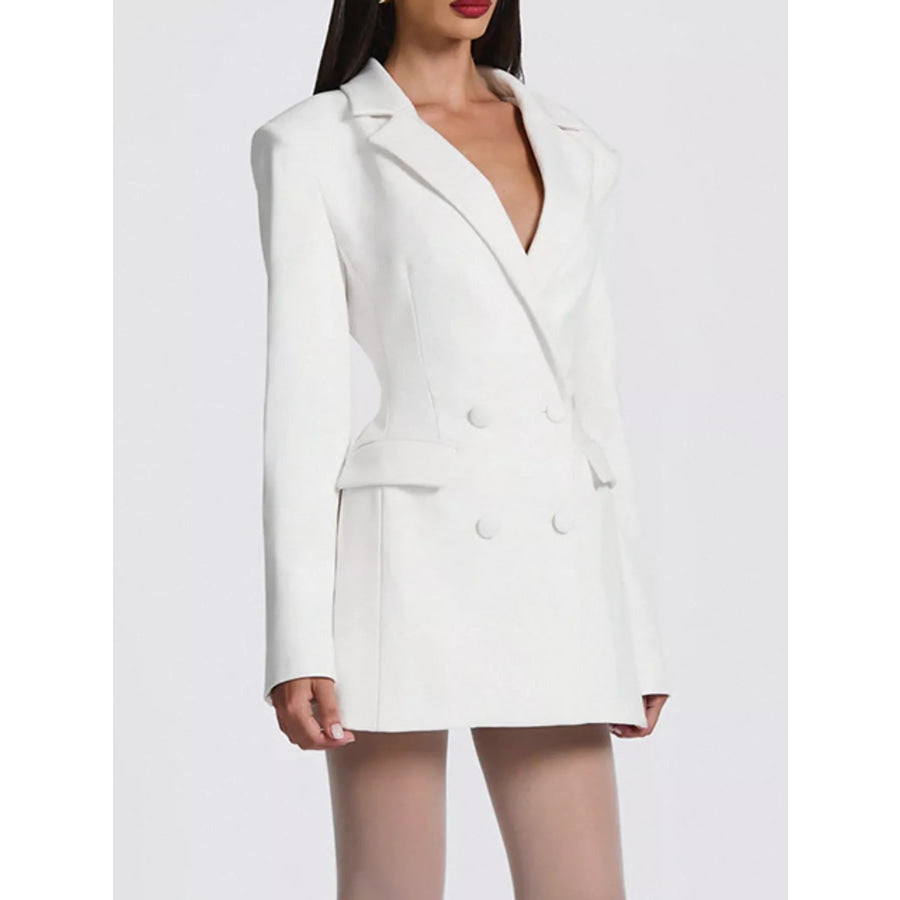 Double-Breasted Blazer Dress Apparel and Accessories
