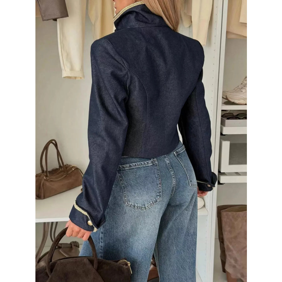 Double-Breasted Cropped Jacket Apparel and Accessories