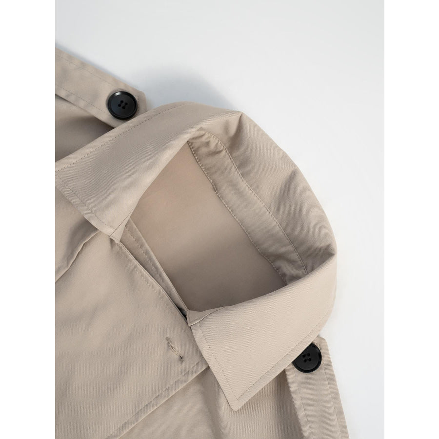 Double-Breasted Cropped Outerwear Apparel and Accessories