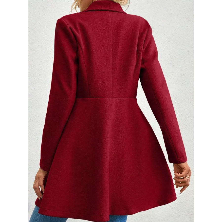 Double-Breasted Slim-Fit Coat Apparel and Accessories