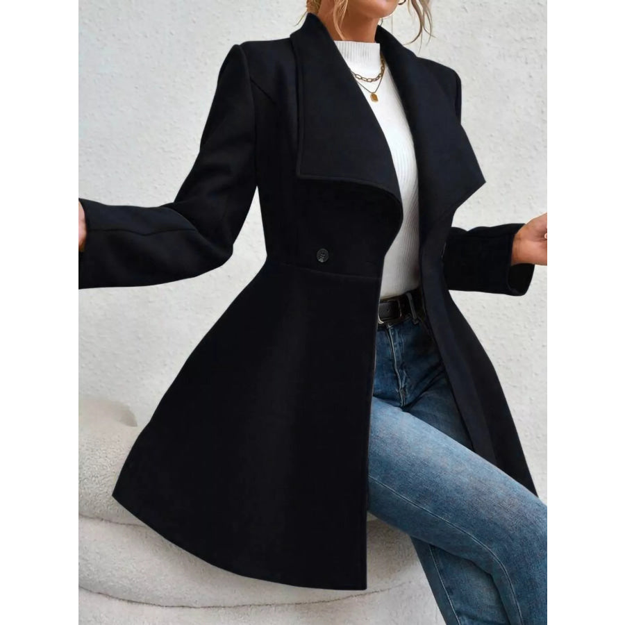 Double-Breasted Slim-Fit Coat Apparel and Accessories