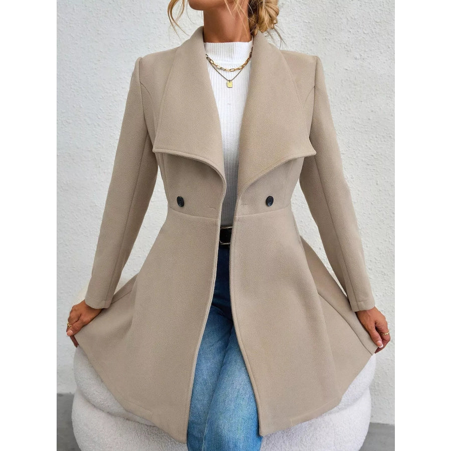 Double-Breasted Slim-Fit Coat Apparel and Accessories