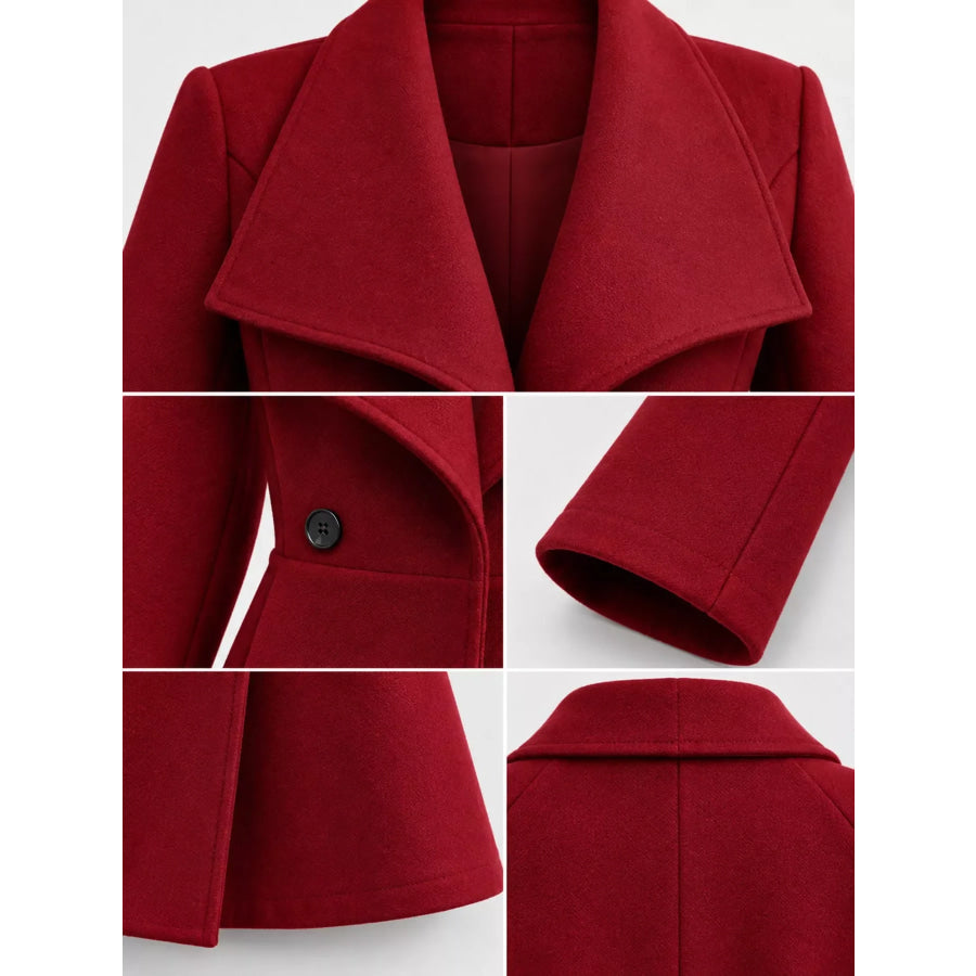 Double-Breasted Slim-Fit Coat Apparel and Accessories