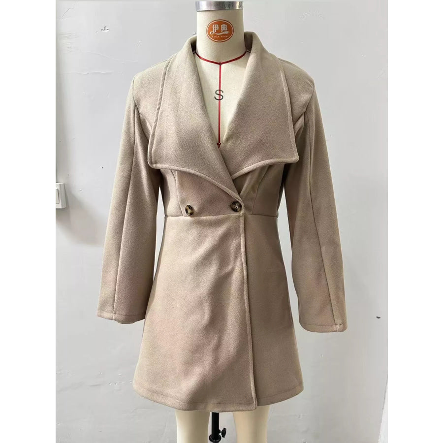Double-Breasted Slim-Fit Coat Apparel and Accessories