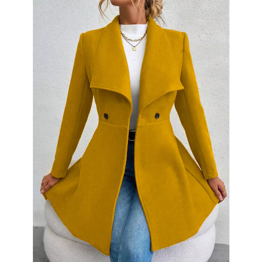 Double-Breasted Slim-Fit Coat Apparel and Accessories
