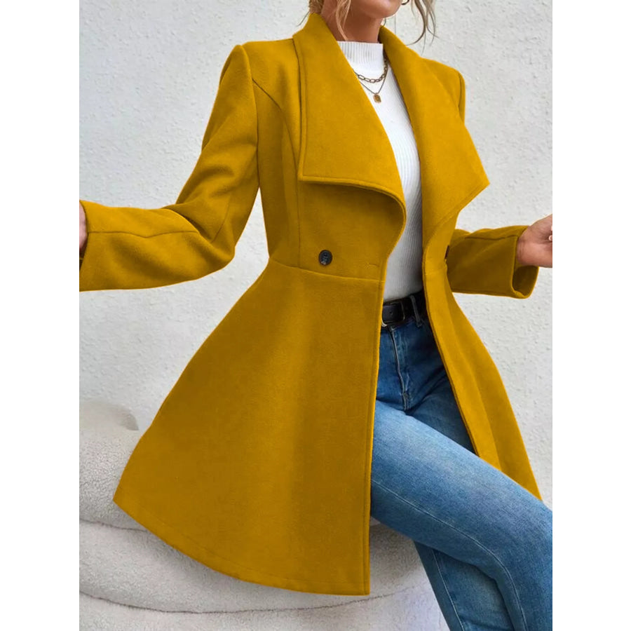 Double-Breasted Slim-Fit Coat Apparel and Accessories