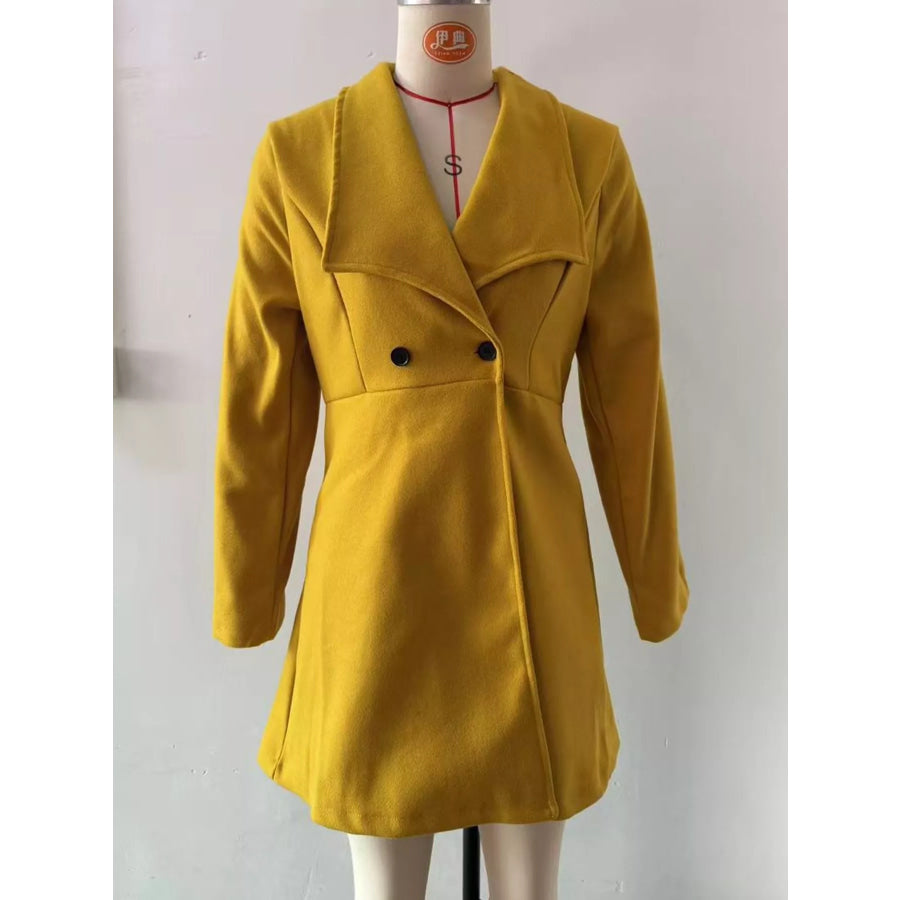 Double-Breasted Slim-Fit Coat Apparel and Accessories