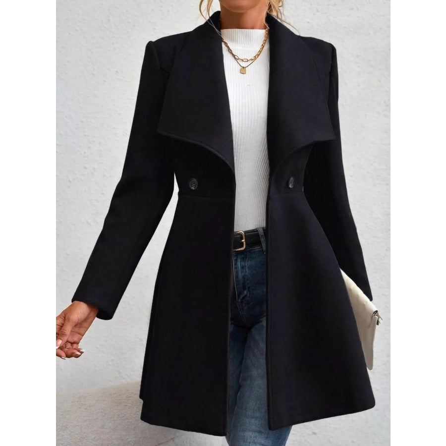 Double-Breasted Slim-Fit Coat Apparel and Accessories