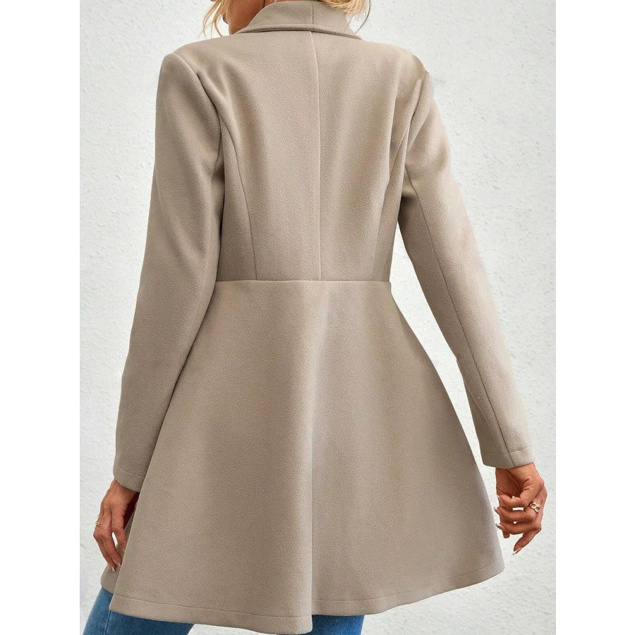 Double-Breasted Slim-Fit Coat Apparel and Accessories