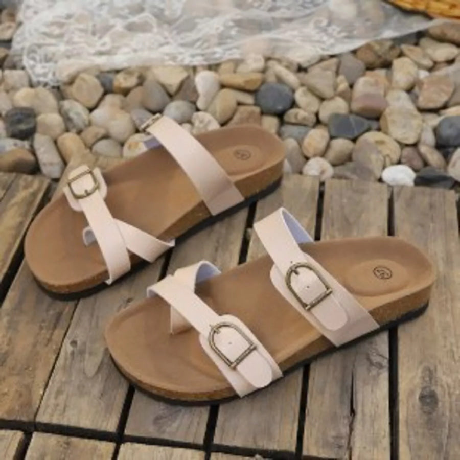 Double-Buckle Sandals Apparel and Accessories