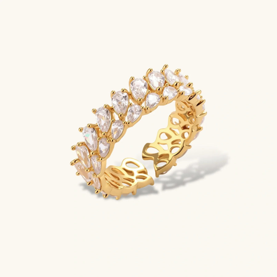 Double Pear Brilliance Ring by Sandee Rain Boutique Rings