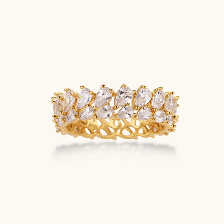 Double Pear Brilliance Ring by Sandee Rain Boutique Rings