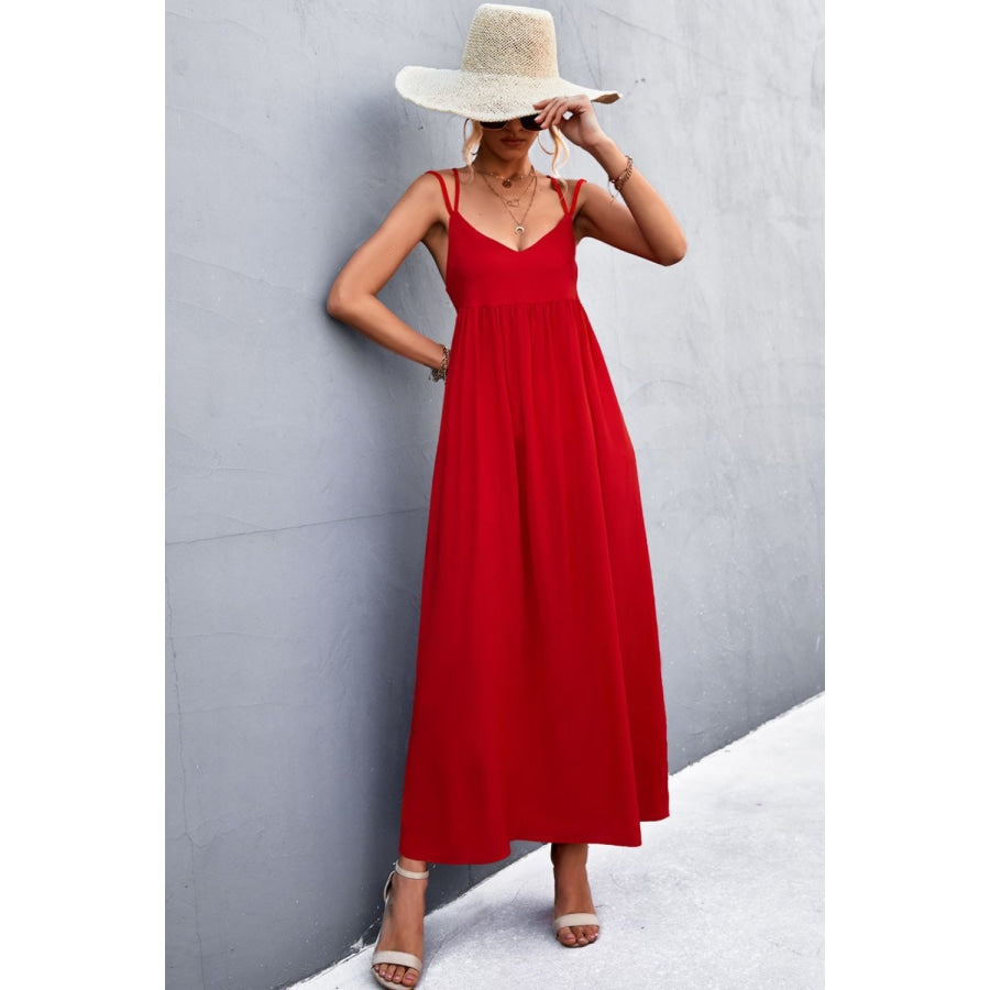 Double Strap Tie Back Dress