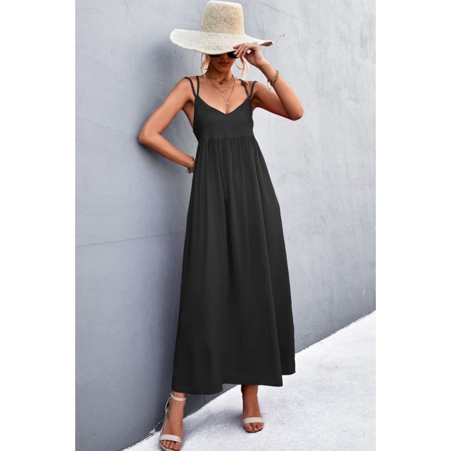 Double Strap Tie Back Dress