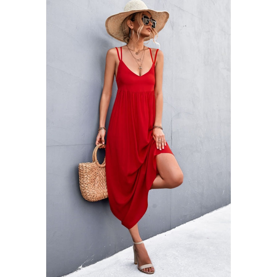 Double Strap Tie Back Dress