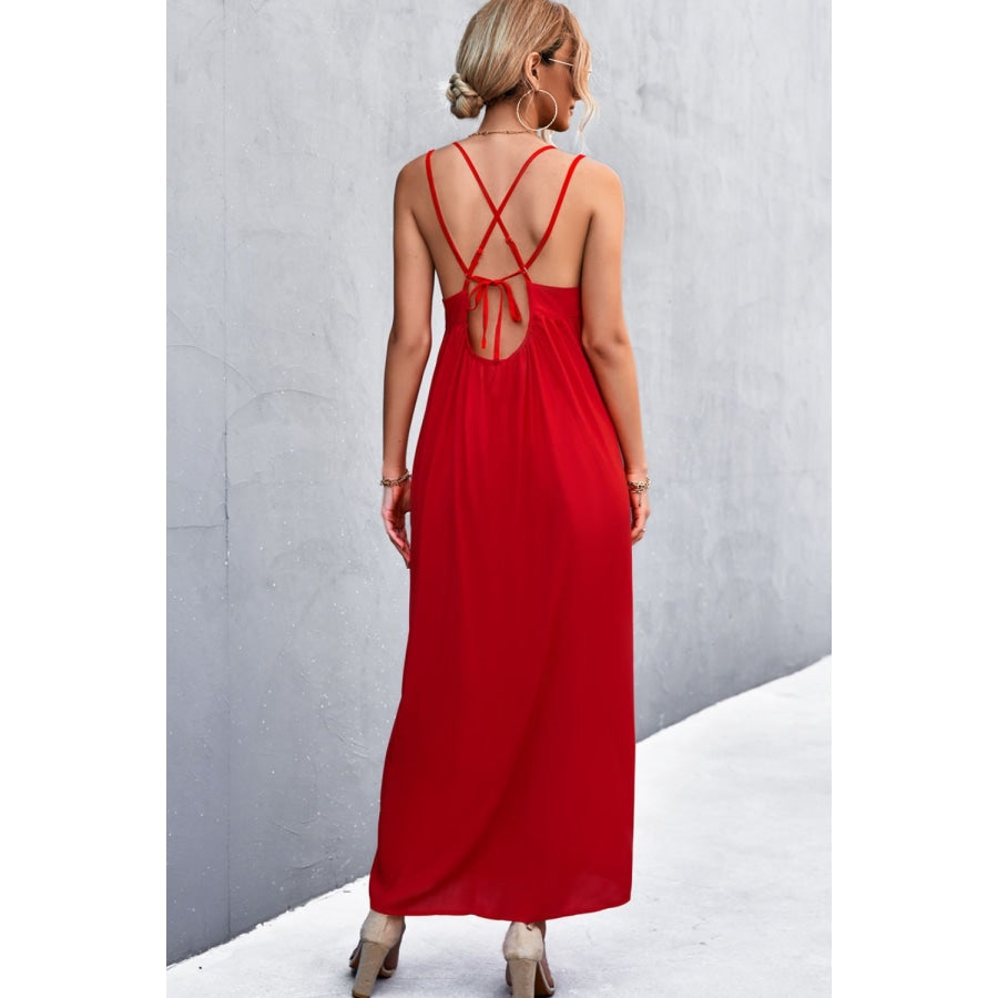 Double Strap Tie Back Dress