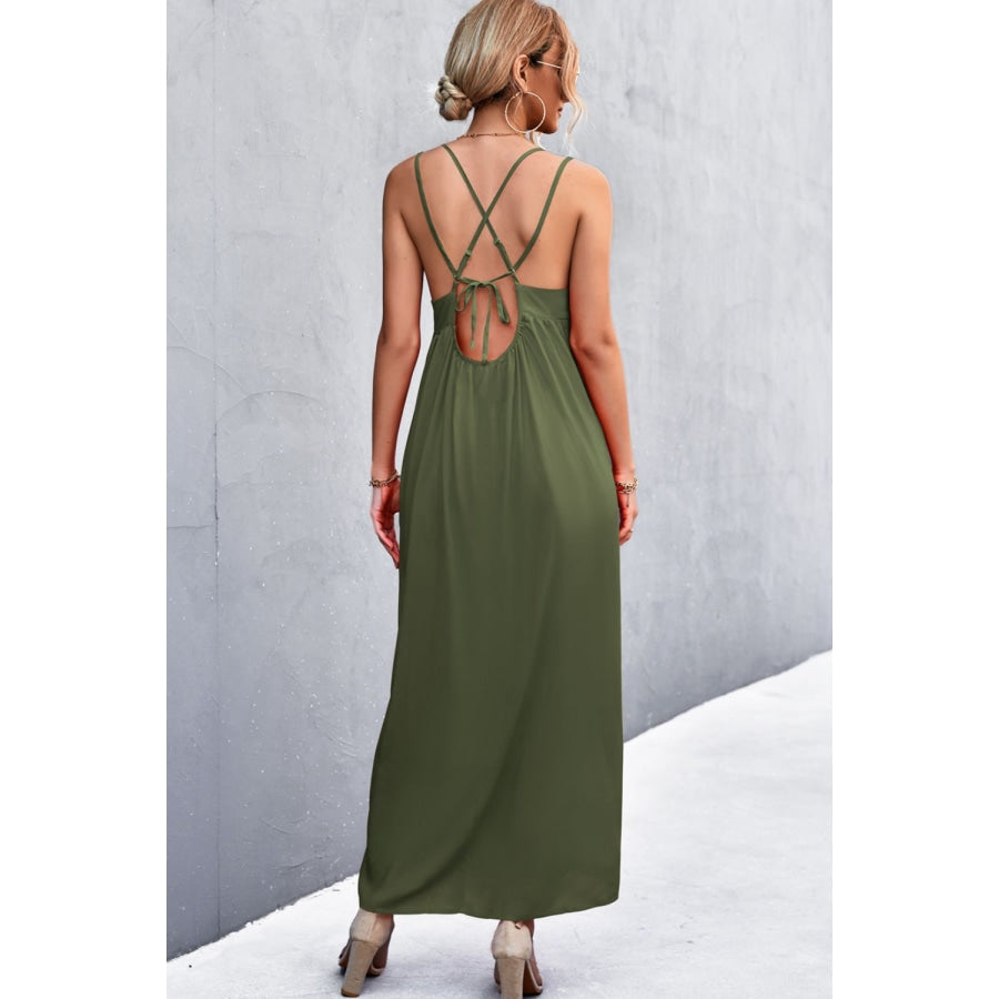 Double Strap Tie Back Dress