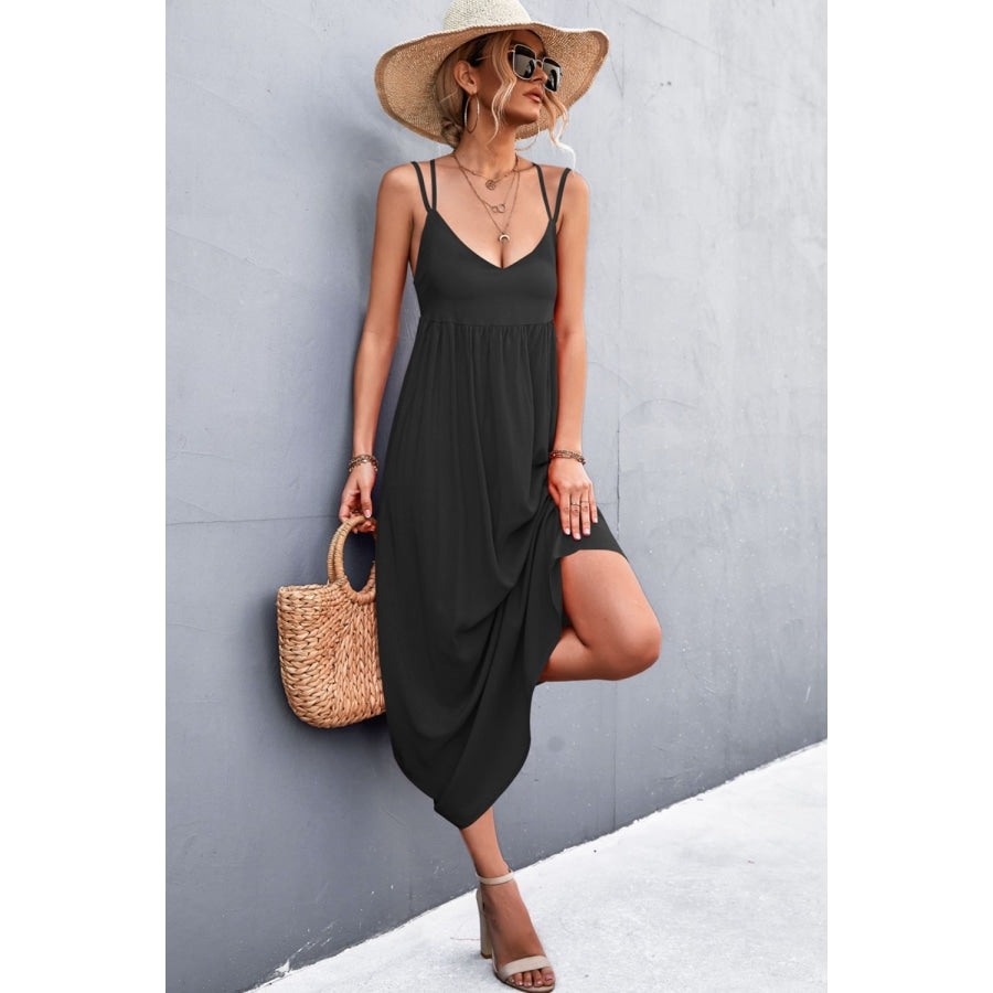 Double Strap Tie Back Dress