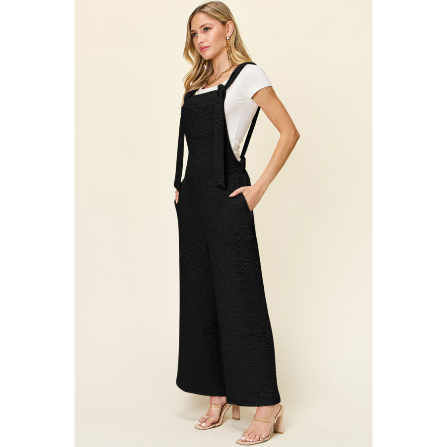 Double Take Full Size Sleeveless Wide Leg Jumpsuit Apparel and Accessories