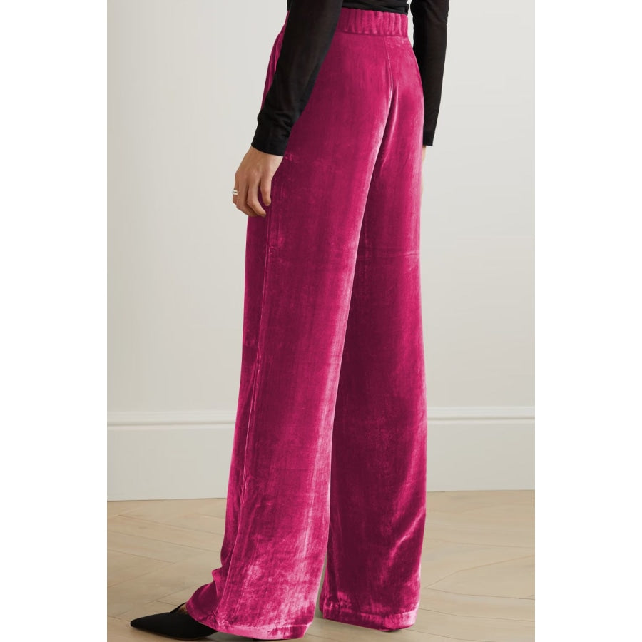 Double Take Loose Fit High Waist Long Pants with Pockets