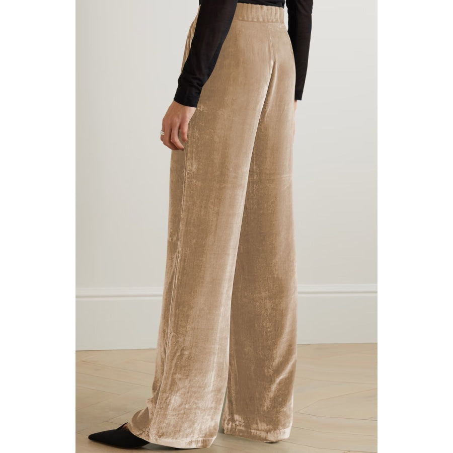 Double Take Loose Fit High Waist Long Pants with Pockets