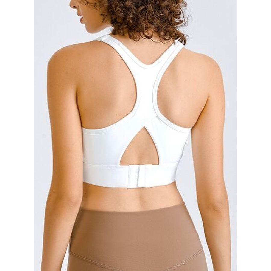 Double Take Square Neck Racerback Cropped Tank Active Tops