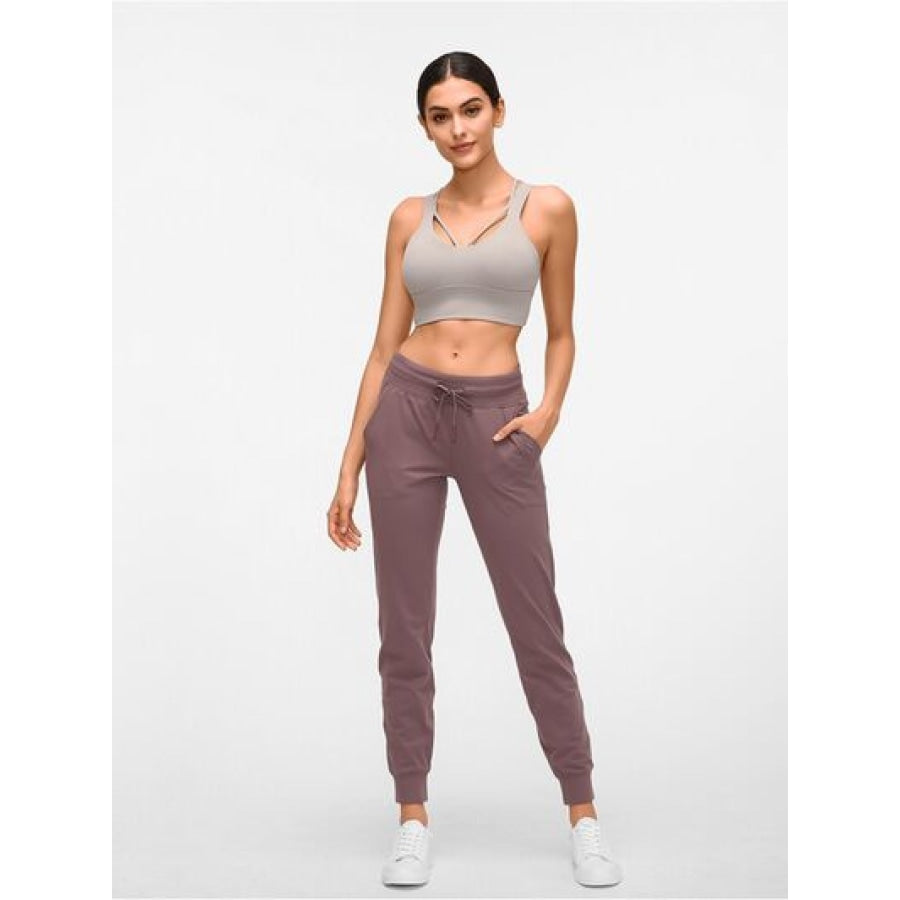 Double Take Tied Joggers with Pockets Clothing