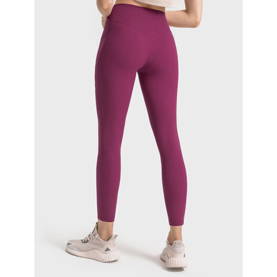 Double Take Wide Waistband Leggings Apparel and Accessories