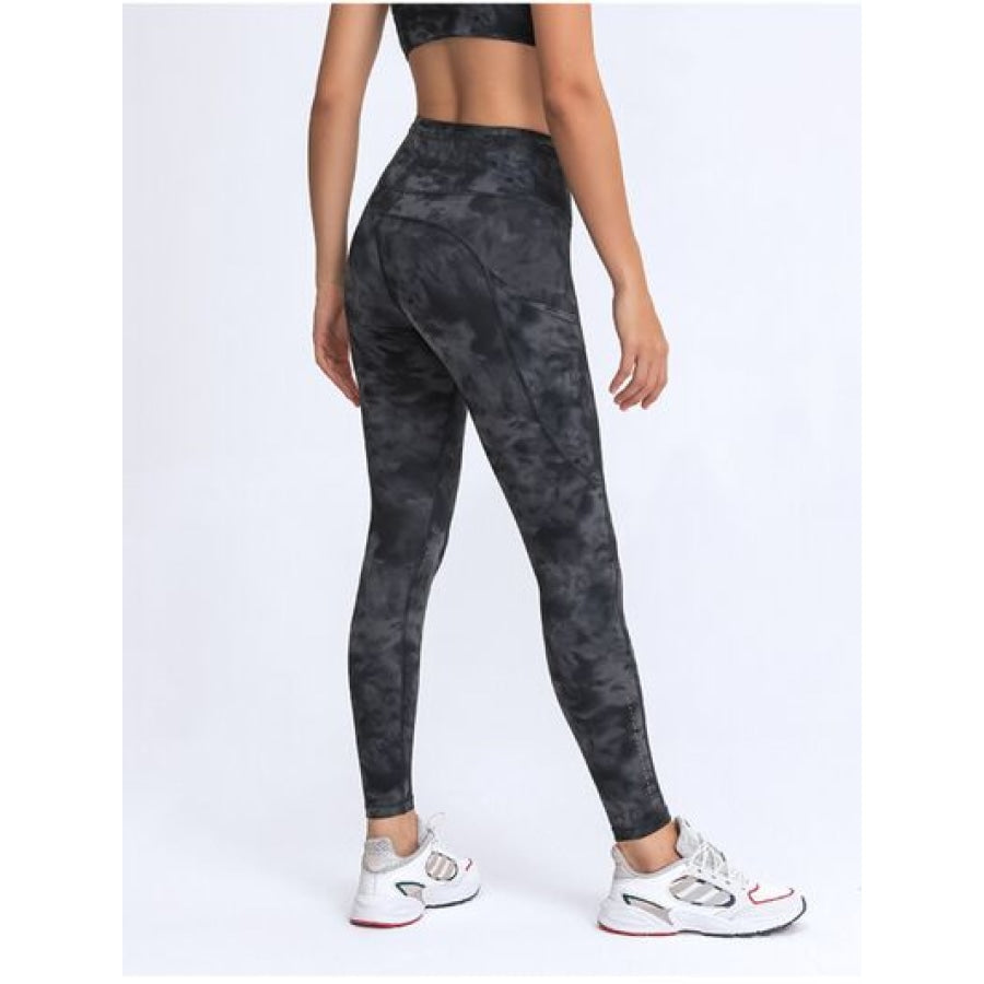 Double Take Wide Waistband Leggings with Pockets Black / 4 Apparel and Accessories