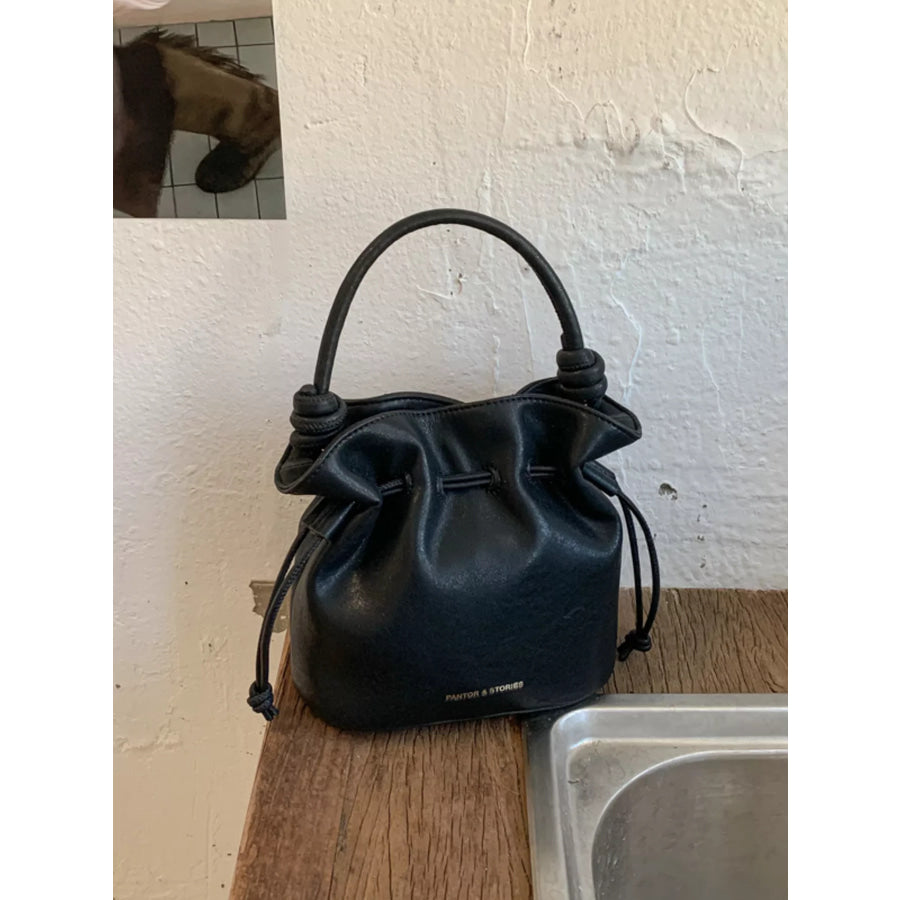 Drawstring Bucket Crossbody Bag Apparel and Accessories