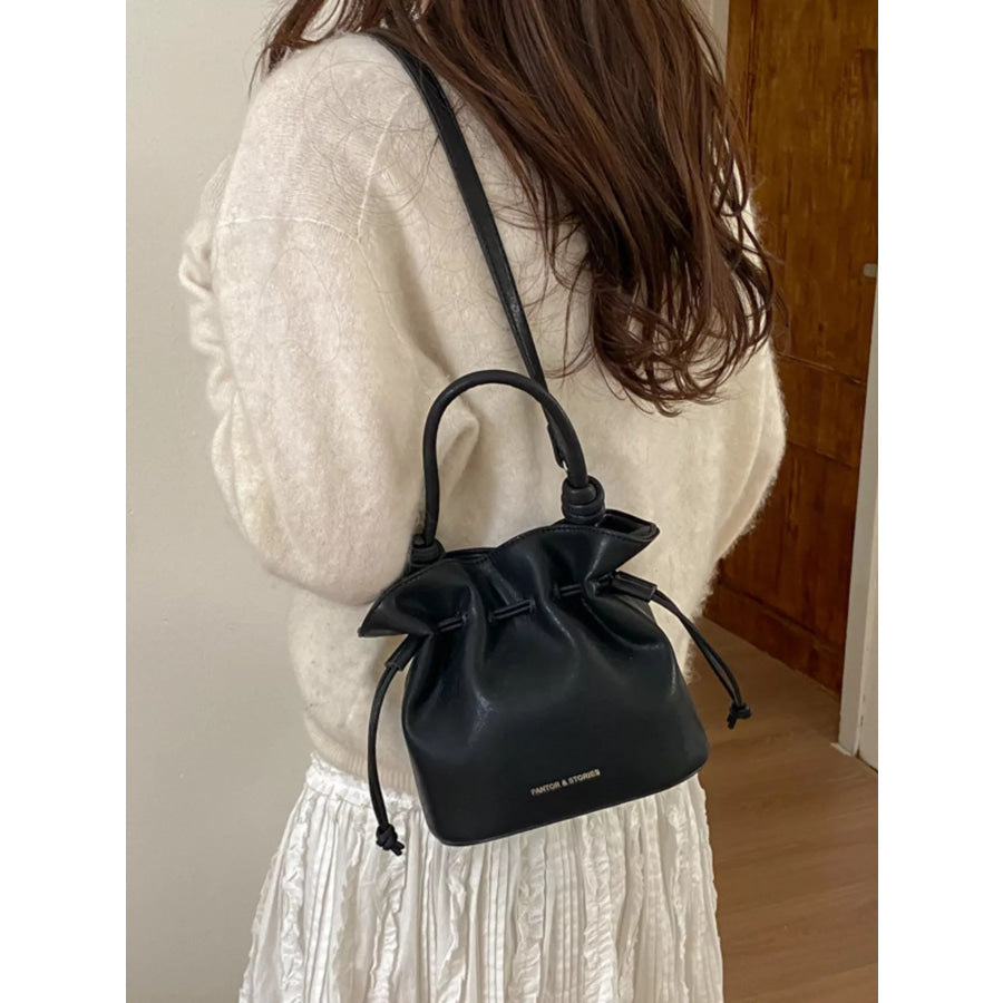 Drawstring Bucket Crossbody Bag Apparel and Accessories