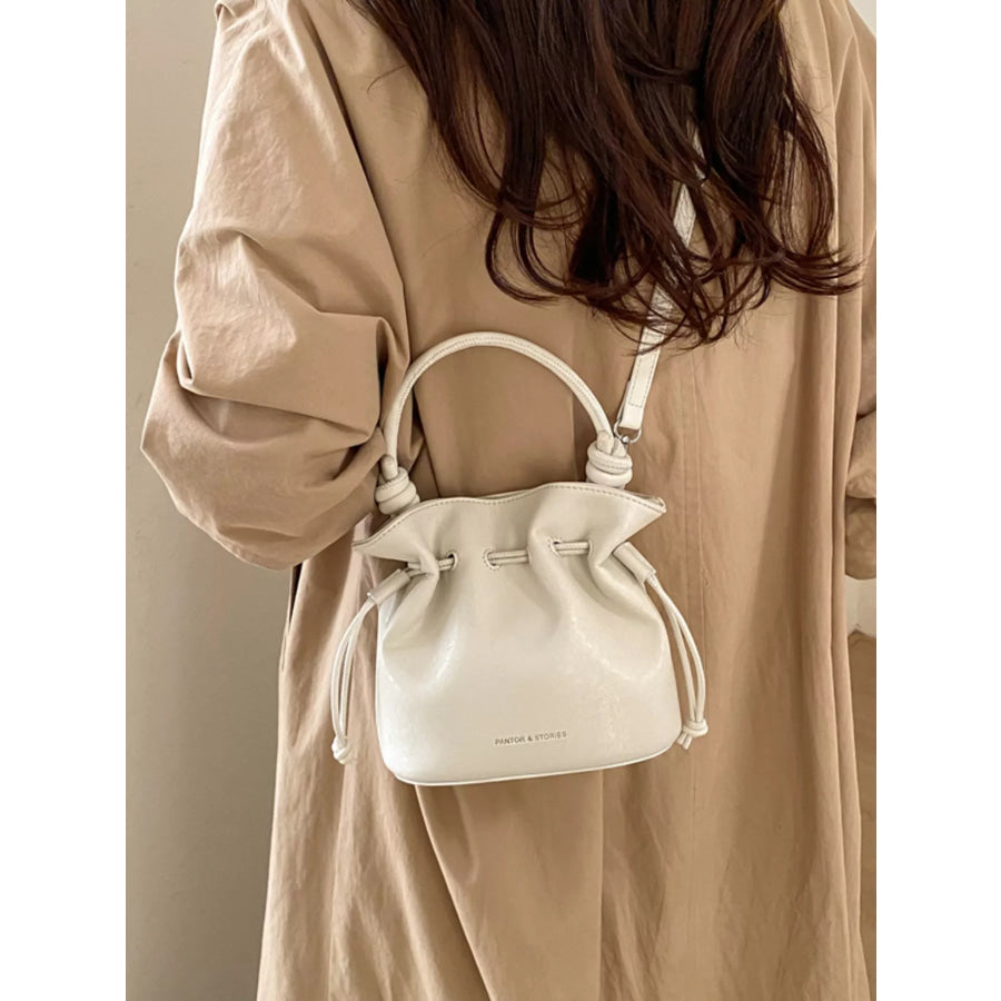 Drawstring Bucket Crossbody Bag Apparel and Accessories