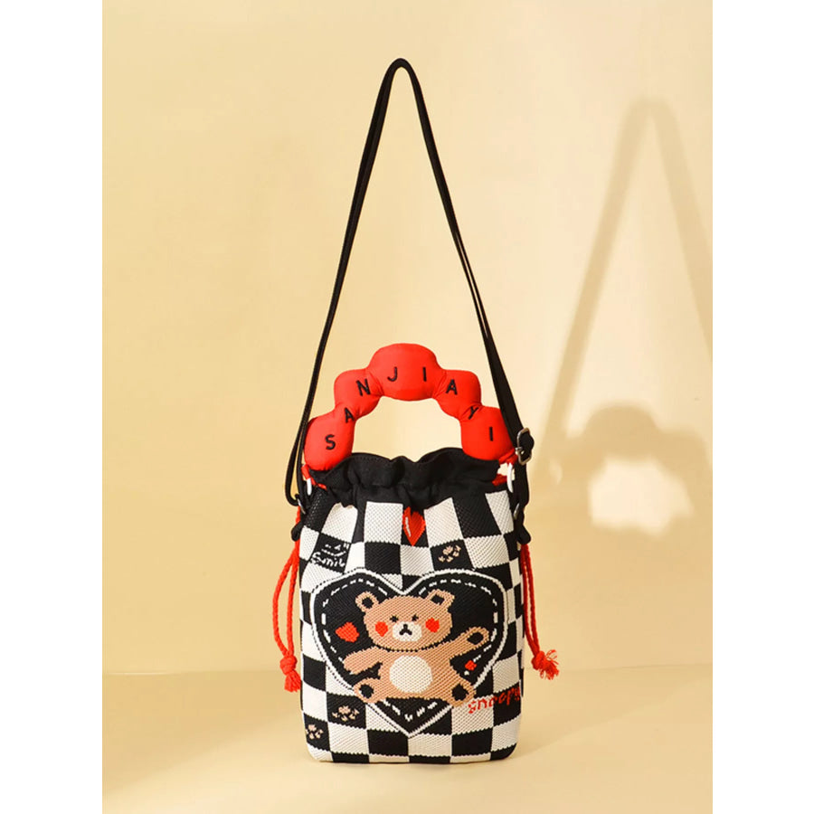 Drawstring Bucket Crossbody Bag Style A / onesize Apparel and Accessories