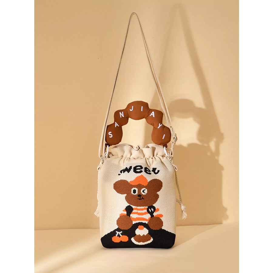Drawstring Bucket Crossbody Bag Style D / onesize Apparel and Accessories