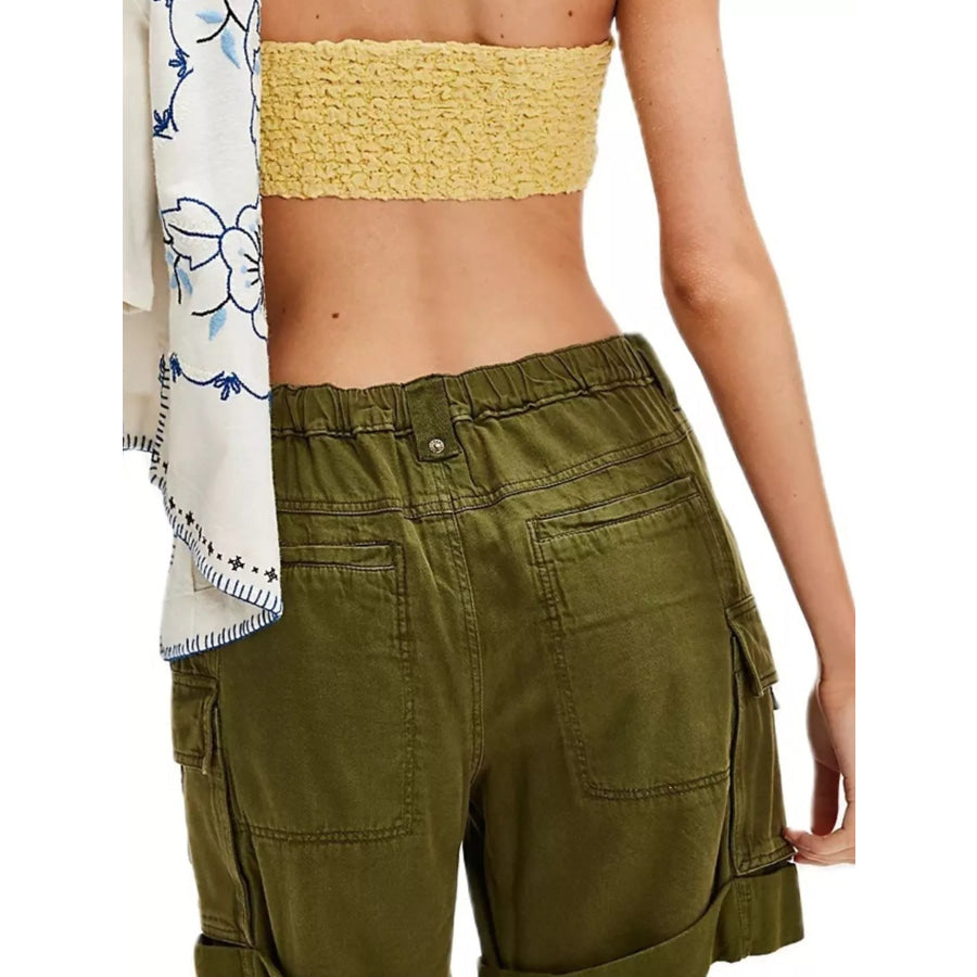 Drawstring Cargo Shorts Apparel and Accessories