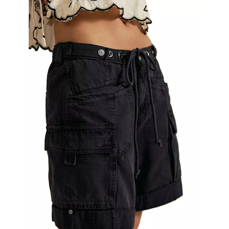 Drawstring Cargo Shorts Apparel and Accessories