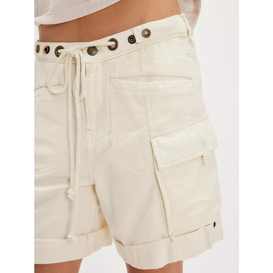 Drawstring Cargo Shorts Apparel and Accessories