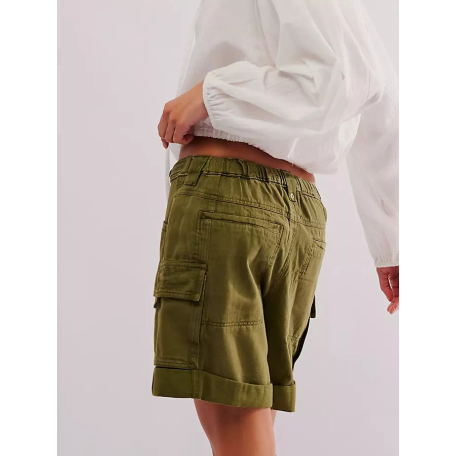 Drawstring Cargo Shorts Apparel and Accessories