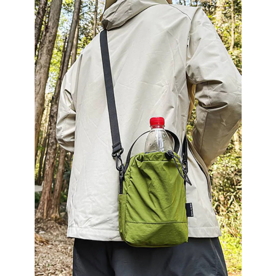 Drawstring Closure Lightweight Shoulder Bag Apparel and Accessories