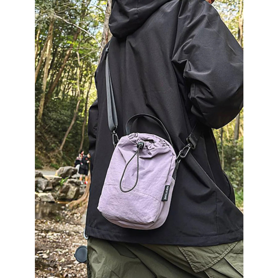 Drawstring Closure Lightweight Shoulder Bag Apparel and Accessories