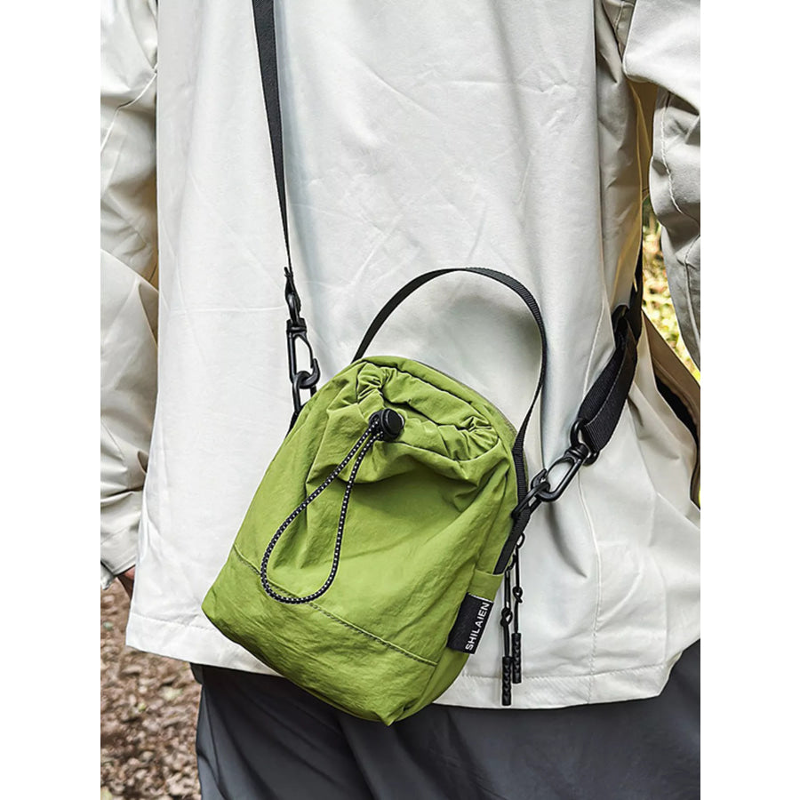 Drawstring Closure Lightweight Shoulder Bag Apparel and Accessories