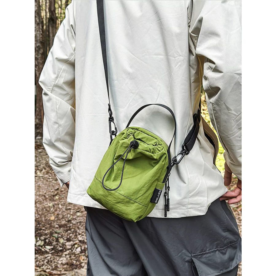 Drawstring Closure Lightweight Shoulder Bag Apparel and Accessories