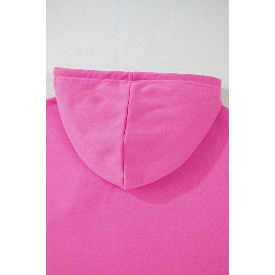 Drawstring Dropped Shoulder Hoodie Apparel and Accessories