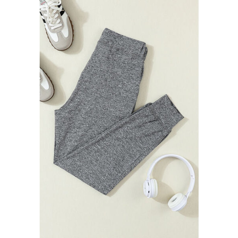 Drawstring Joggers with Pockets Apparel and Accessories