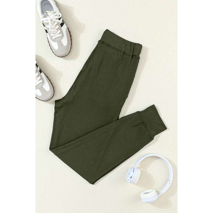 Drawstring Joggers with Pockets Apparel and Accessories