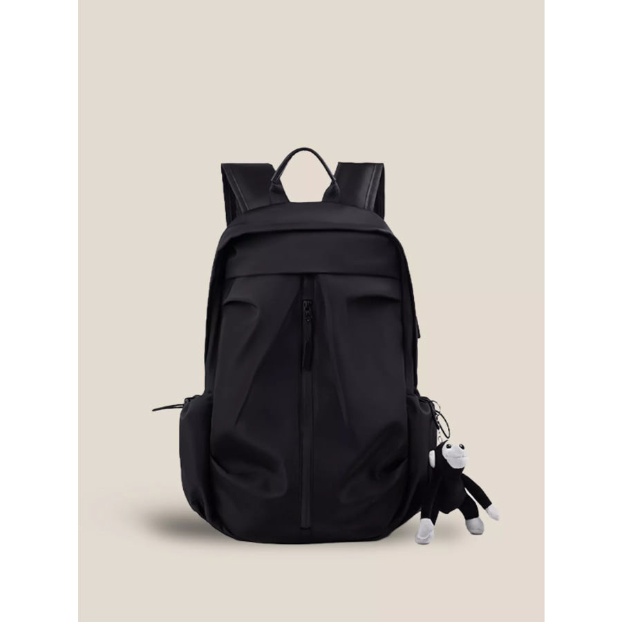 Drawstring Lightweight Backpack Bag Black / One Size Apparel and Accessories