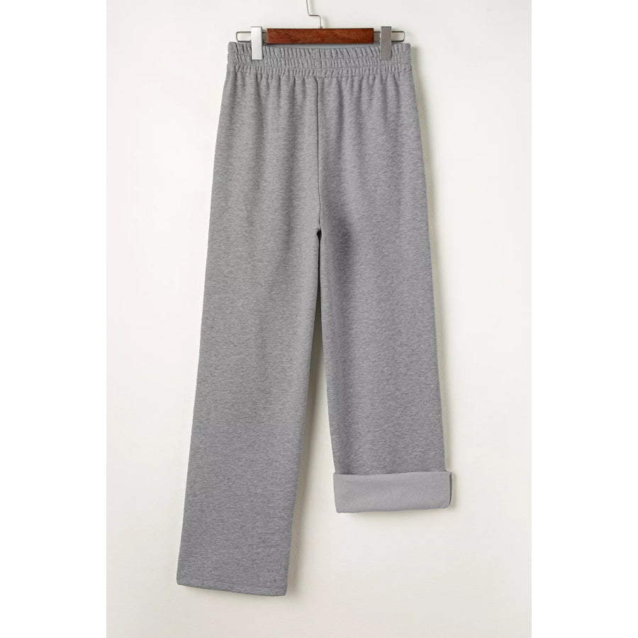 Drawstring Loose Fit Pants Apparel and Accessories