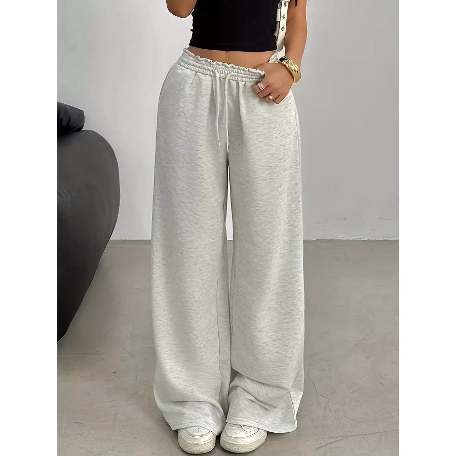 Drawstring Loose Fit Pants Apparel and Accessories