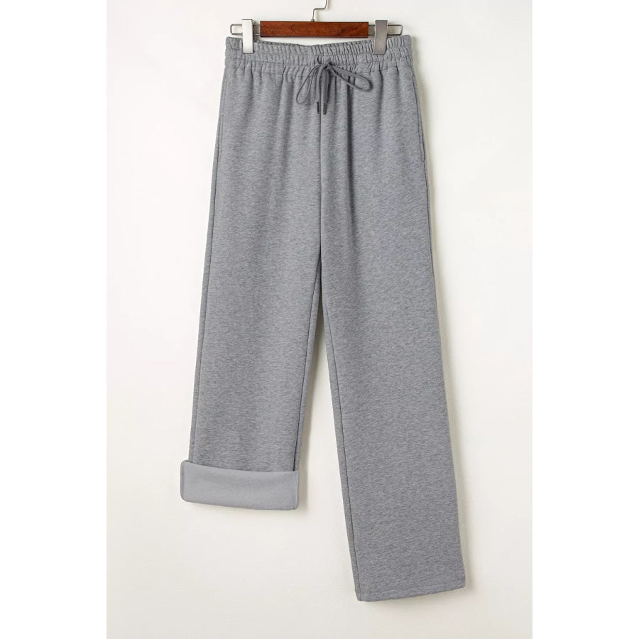 Drawstring Loose Fit Pants Apparel and Accessories