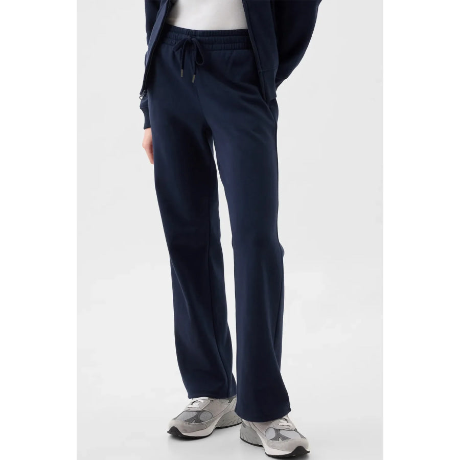 Drawstring Pants with Pockets Dark Navy / S Apparel and Accessories